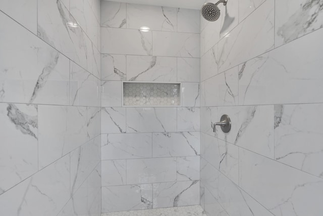 room details featuring tiled shower