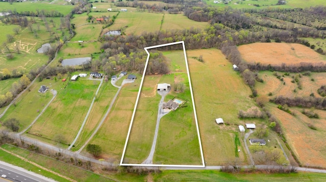 4888 Rock House Rd, Portland, TN 37148 - birds eye view of property with a rural view