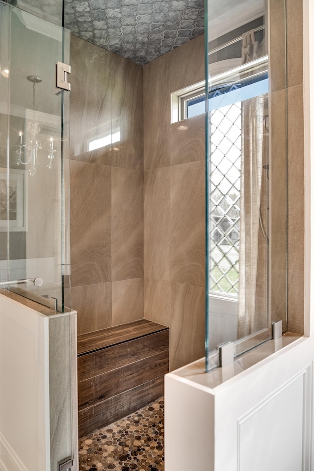 4888 Rock House Rd, Portland, TN 37148 - full bathroom featuring a walk in shower and a healthy amount of sunlight