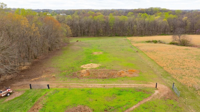 4888 Rock House Rd, Portland, TN 37148 - drone / aerial view featuring a wooded view and a rural view