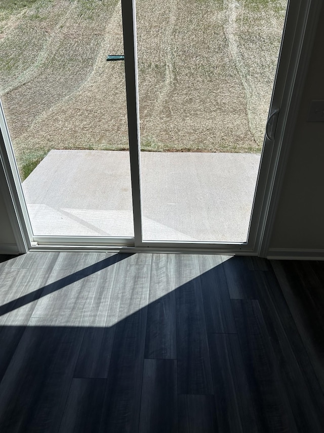 details with wood finished floors