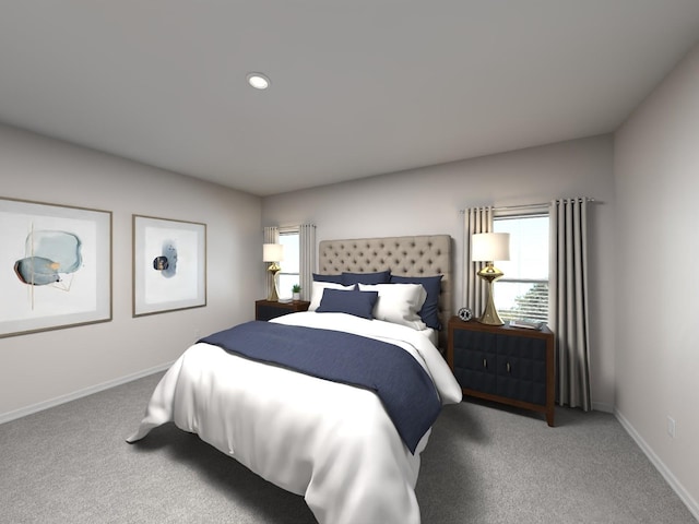 bedroom featuring carpet flooring