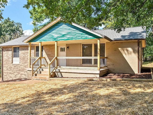 view of front of house with a porch