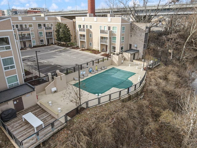 view of pool with a patio