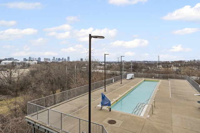 view of pool with a patio area