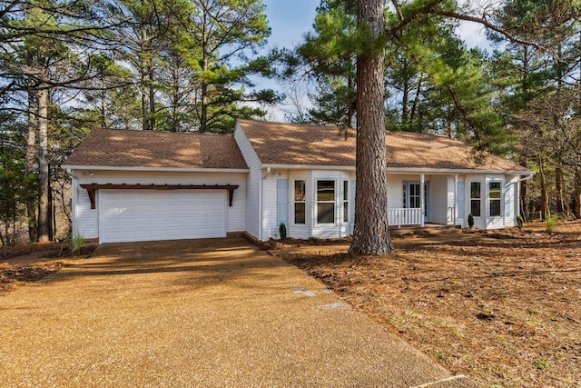 ranch-style house with a garage