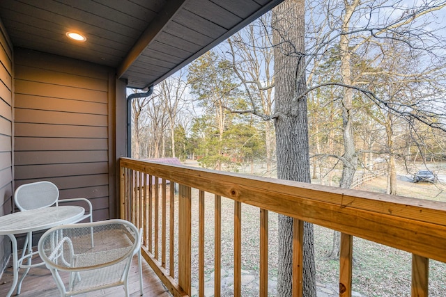 view of balcony