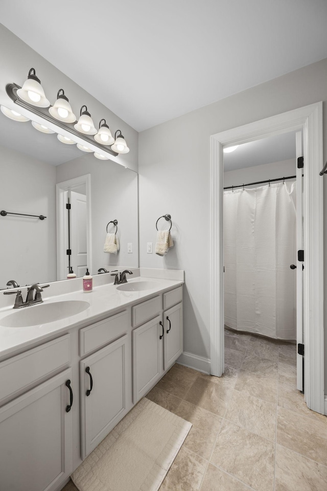 bathroom featuring vanity