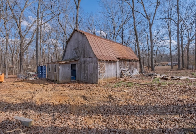 view of outdoor structure