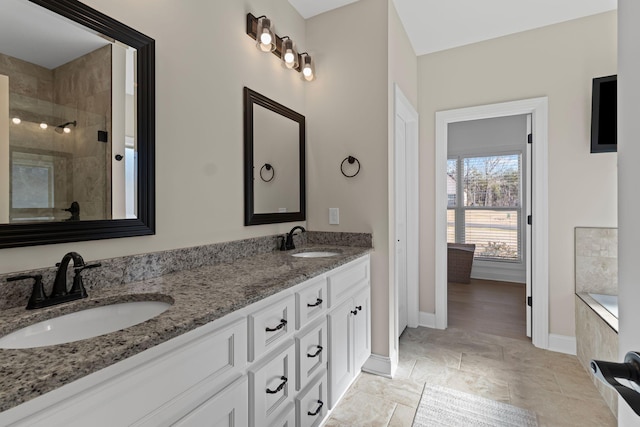 bathroom featuring vanity