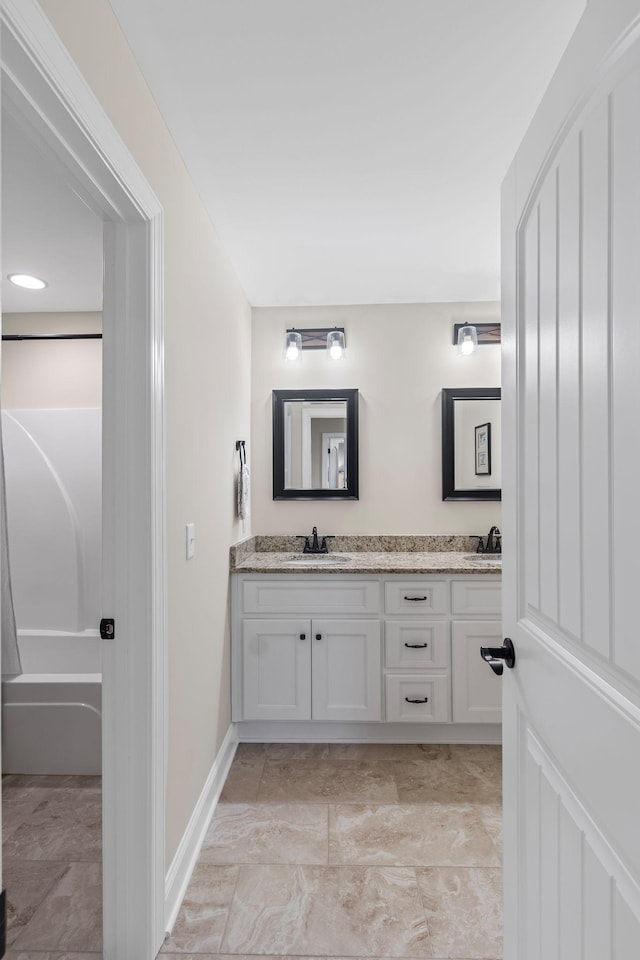 bathroom with vanity