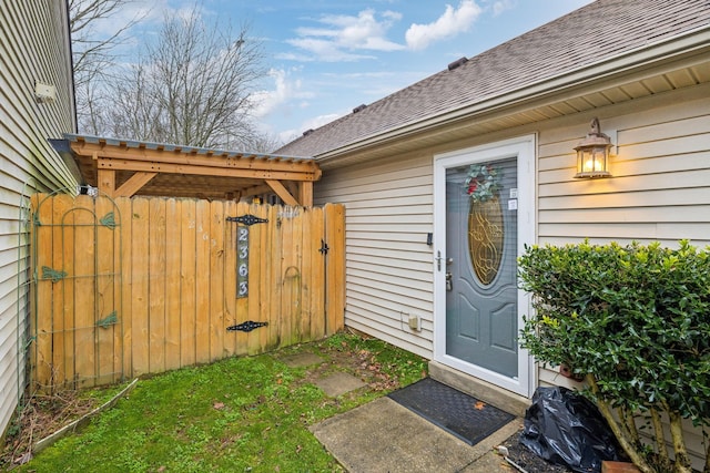 view of property entrance