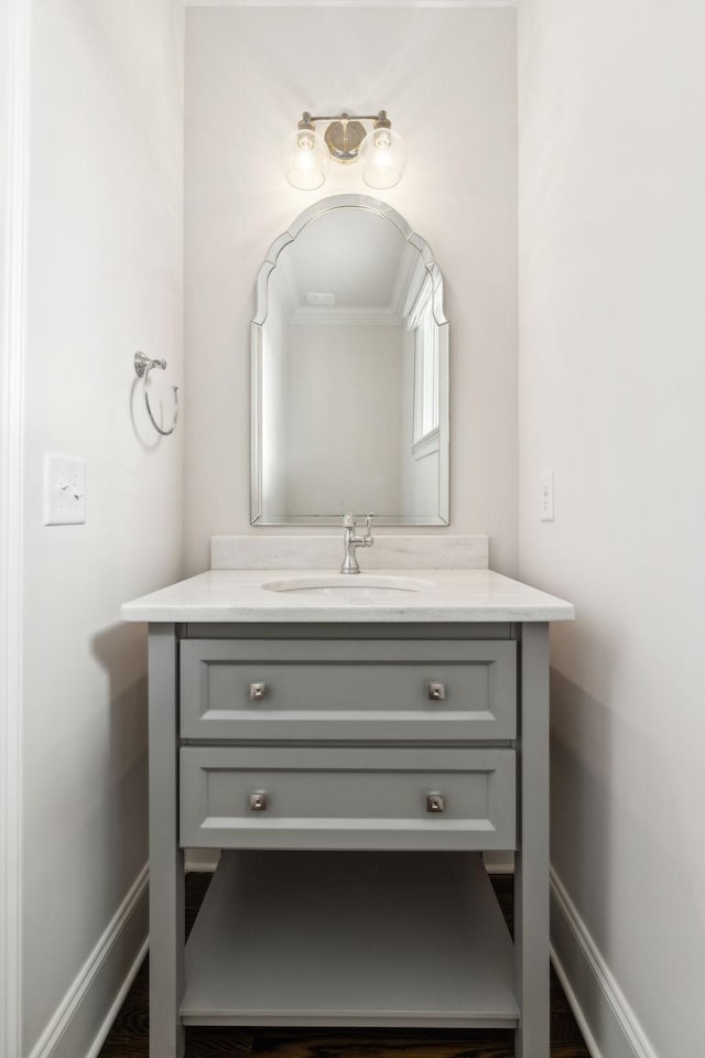 bathroom featuring vanity