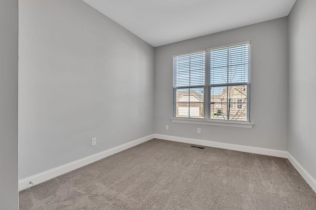 view of carpeted empty room