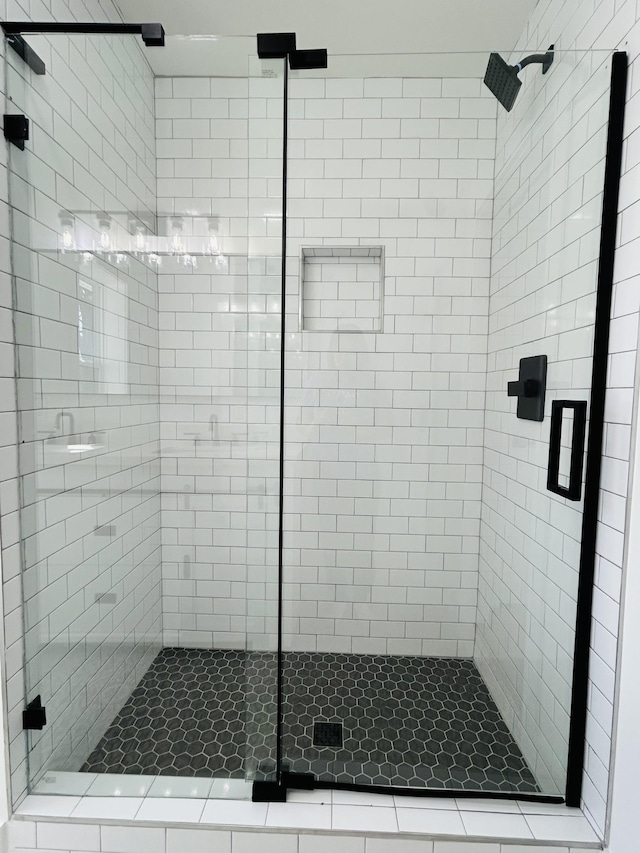 bathroom with walk in shower