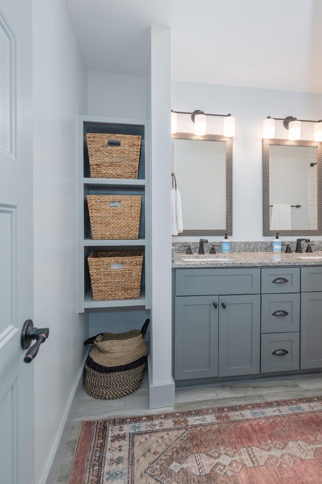 bathroom featuring vanity