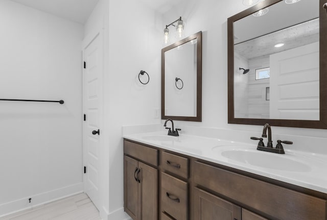 bathroom with vanity