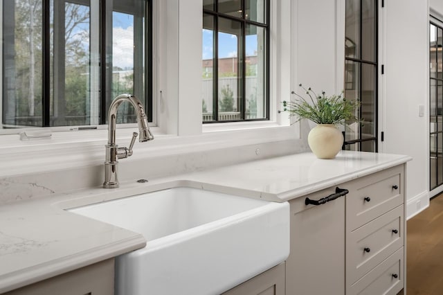 interior details with sink