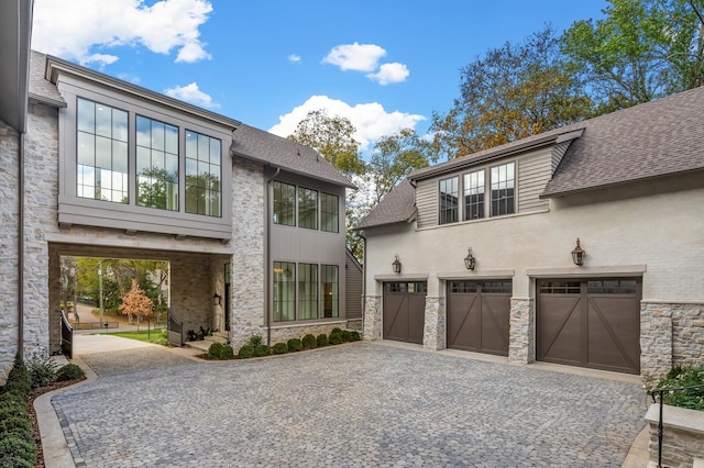 view of home's exterior featuring a garage