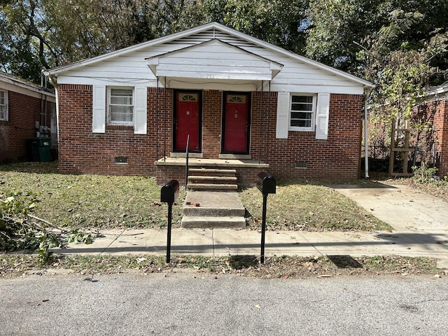 view of bungalow