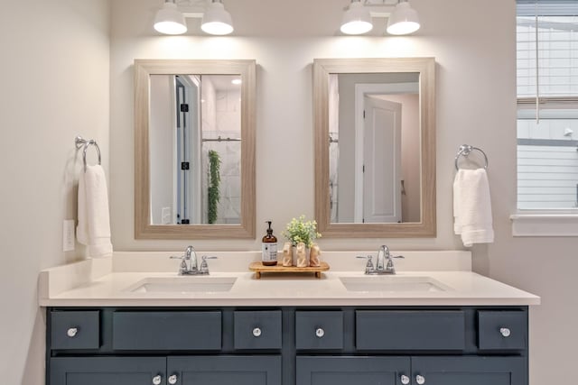 bathroom with vanity