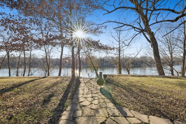 view of water feature