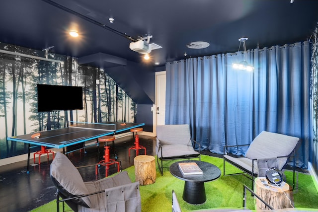 view of recreation room