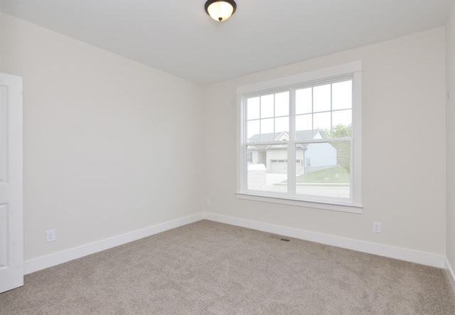 view of carpeted empty room