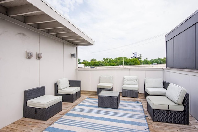 view of patio / terrace featuring outdoor lounge area