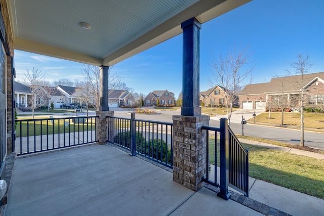 view of patio with covered porch