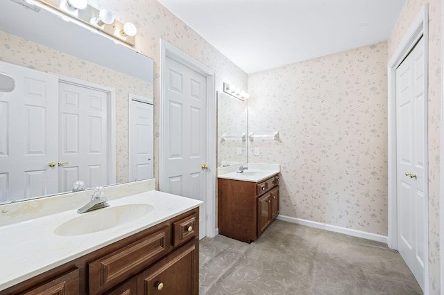 bathroom with vanity