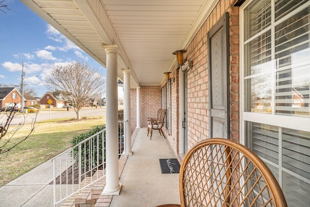 view of patio / terrace featuring a porch