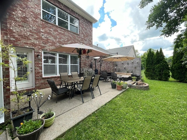 exterior space featuring a patio area