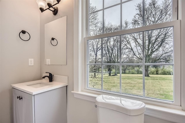 bathroom featuring sink and toilet