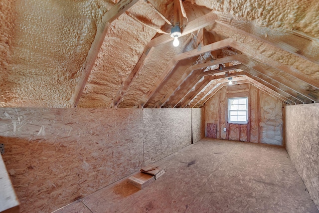 view of attic