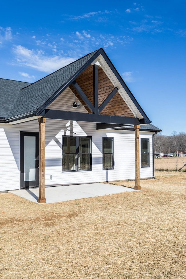 back of house featuring a patio