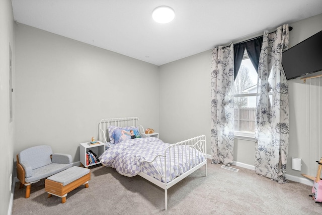 bedroom featuring carpet flooring