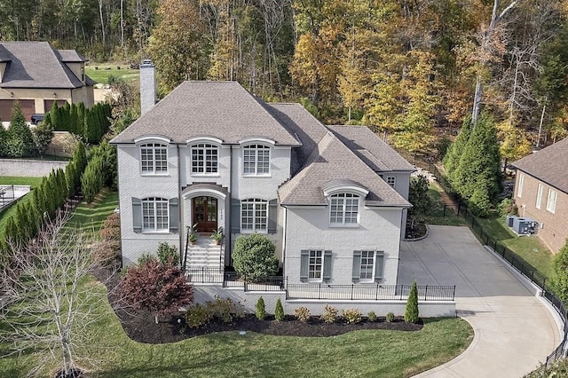 view of french provincial home