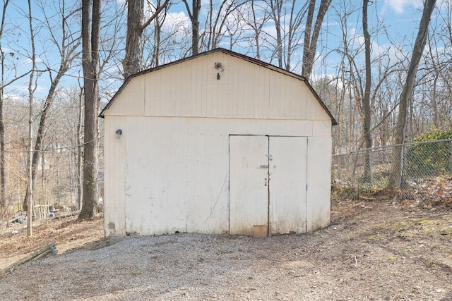 view of outdoor structure