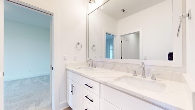 bathroom with vanity