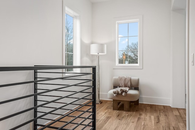 bedroom with light hardwood / wood-style flooring