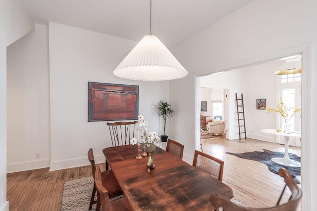 dining room featuring light wood-type flooring