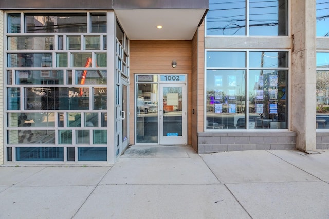 view of exterior entry