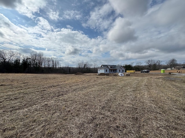 view of yard featuring a rural view