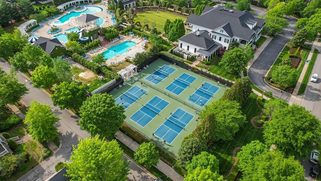 birds eye view of property