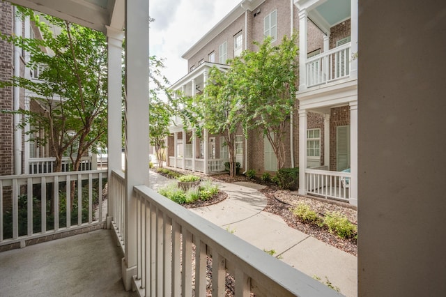 exterior space featuring a porch