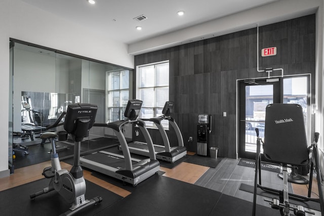 view of exercise room