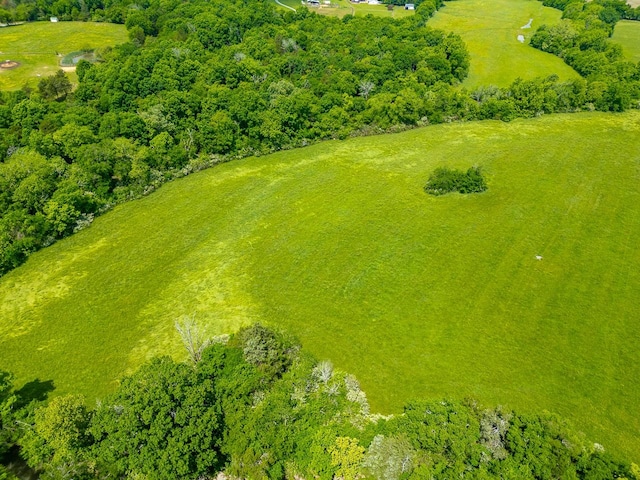 drone / aerial view featuring a rural view