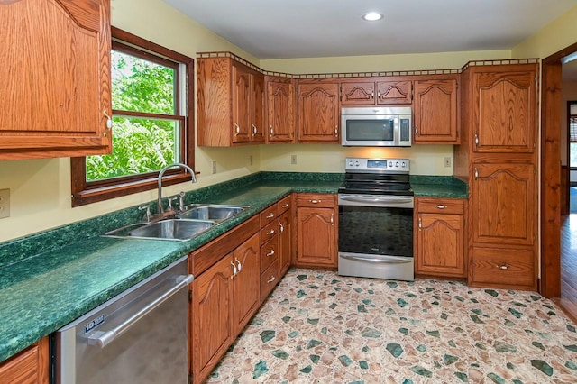 kitchen featuring sink and stainless steel appliances