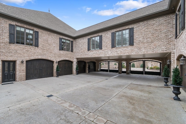 view of home's exterior with a garage